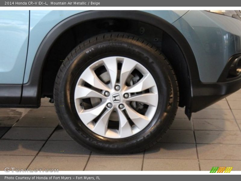 Mountain Air Metallic / Beige 2014 Honda CR-V EX-L
