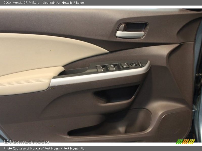 Mountain Air Metallic / Beige 2014 Honda CR-V EX-L
