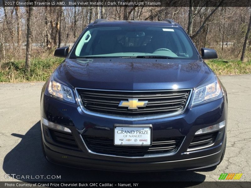 Blue Velvet Metallic / Dark Titanium/Light Titanium 2017 Chevrolet Traverse LS AWD