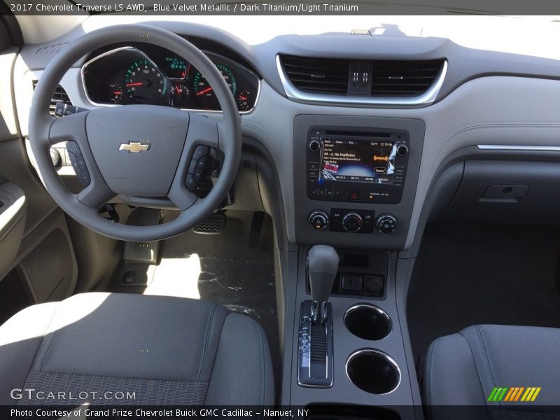Blue Velvet Metallic / Dark Titanium/Light Titanium 2017 Chevrolet Traverse LS AWD