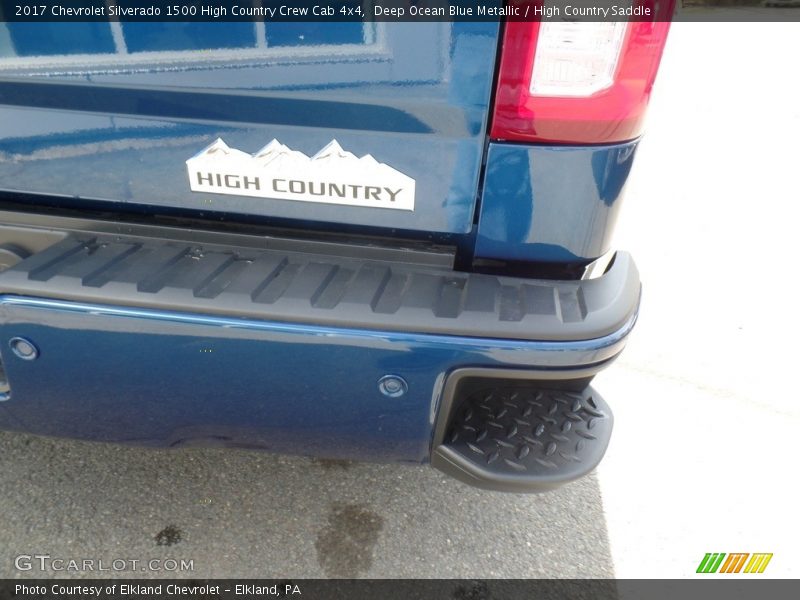 Deep Ocean Blue Metallic / High Country Saddle 2017 Chevrolet Silverado 1500 High Country Crew Cab 4x4