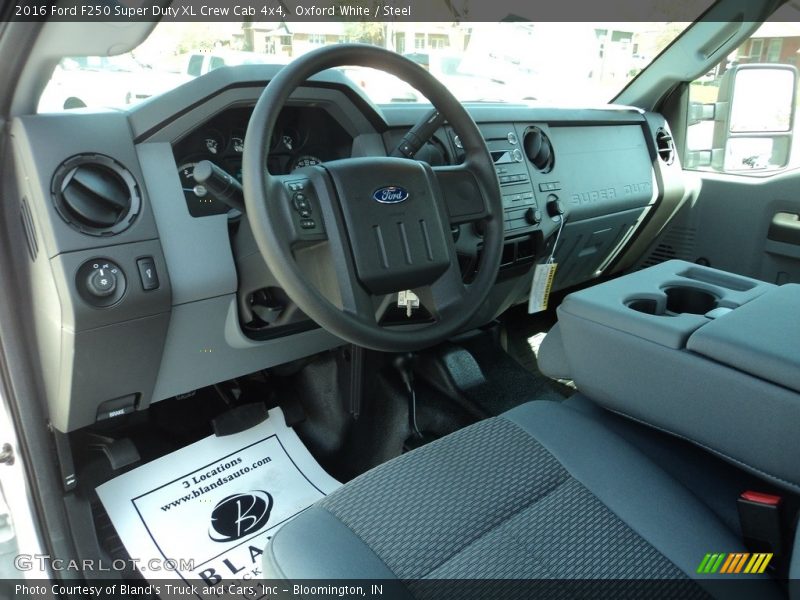  2016 F250 Super Duty XL Crew Cab 4x4 Steel Interior