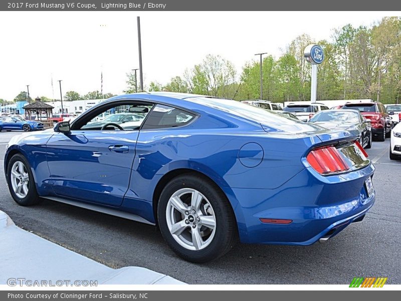 Lightning Blue / Ebony 2017 Ford Mustang V6 Coupe