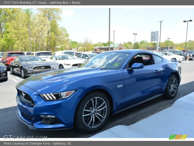 Lightning Blue / Ebony 2017 Ford Mustang GT Coupe