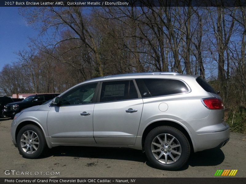 Quicksilver Metallic / Ebony/Ebony 2017 Buick Enclave Leather AWD