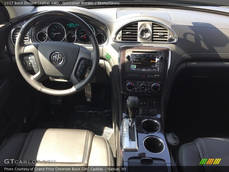 Quicksilver Metallic / Ebony/Ebony 2017 Buick Enclave Leather AWD