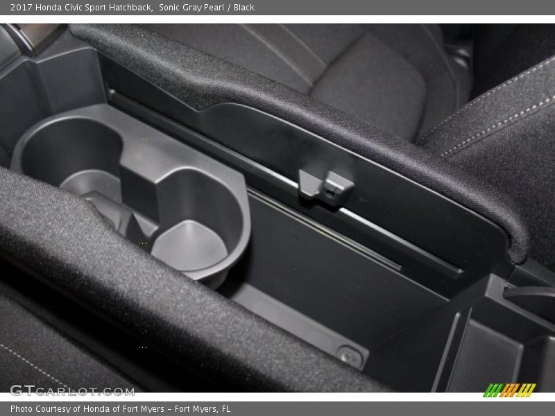 Sonic Gray Pearl / Black 2017 Honda Civic Sport Hatchback
