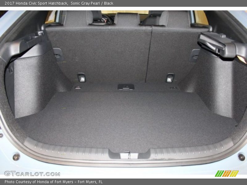 Sonic Gray Pearl / Black 2017 Honda Civic Sport Hatchback
