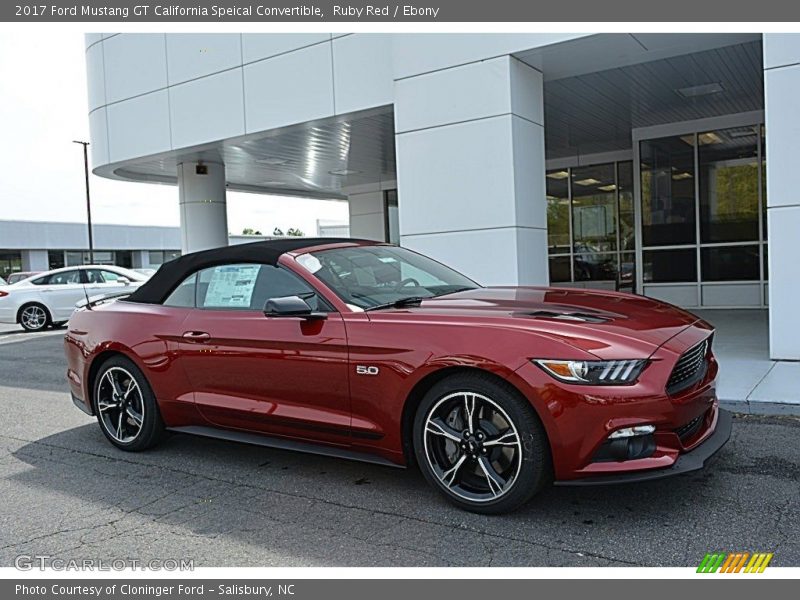 Ruby Red / Ebony 2017 Ford Mustang GT California Speical Convertible