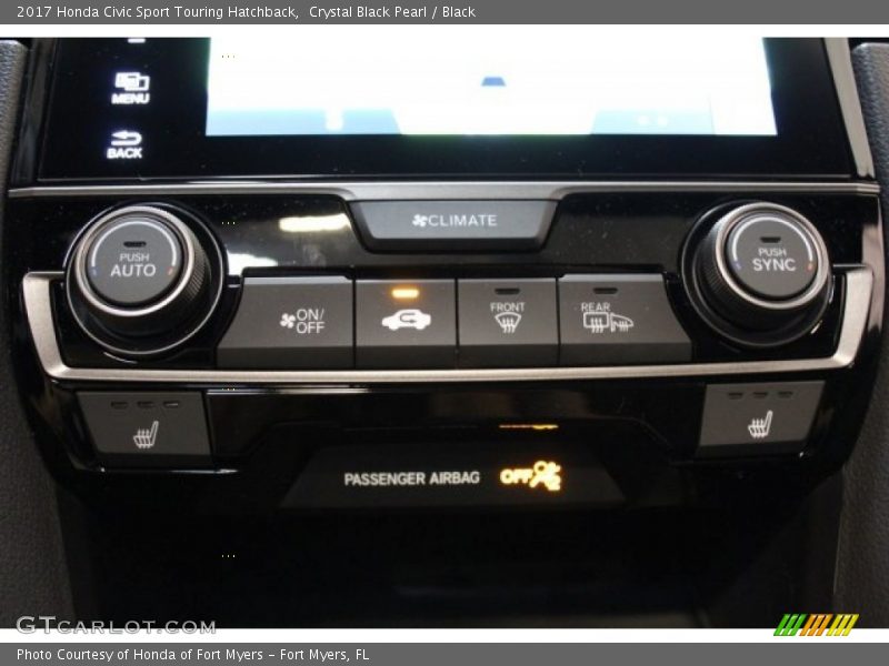 Crystal Black Pearl / Black 2017 Honda Civic Sport Touring Hatchback