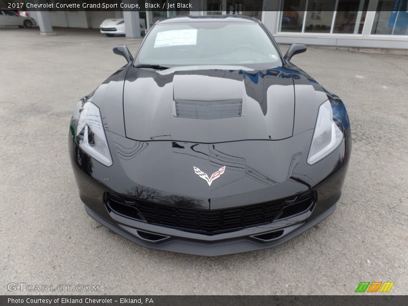 Black / Jet Black 2017 Chevrolet Corvette Grand Sport Coupe