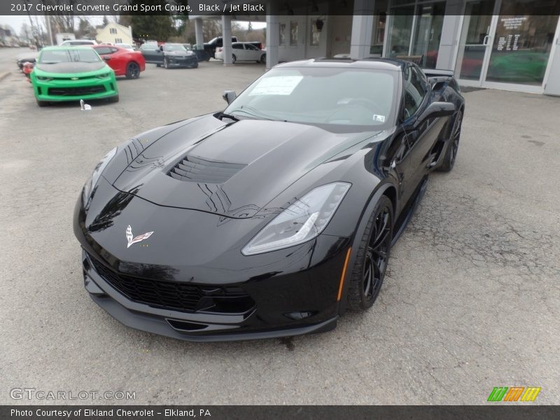 Black / Jet Black 2017 Chevrolet Corvette Grand Sport Coupe