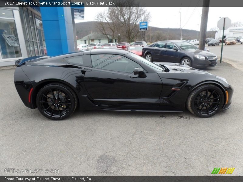 Black / Jet Black 2017 Chevrolet Corvette Grand Sport Coupe
