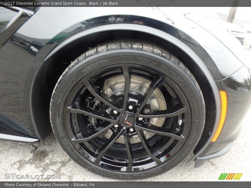 Black / Jet Black 2017 Chevrolet Corvette Grand Sport Coupe