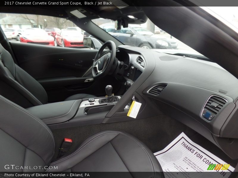 Black / Jet Black 2017 Chevrolet Corvette Grand Sport Coupe