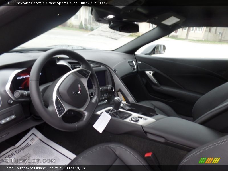 Black / Jet Black 2017 Chevrolet Corvette Grand Sport Coupe
