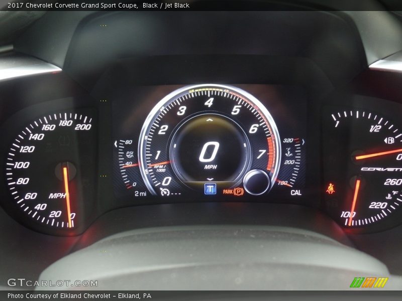 Black / Jet Black 2017 Chevrolet Corvette Grand Sport Coupe