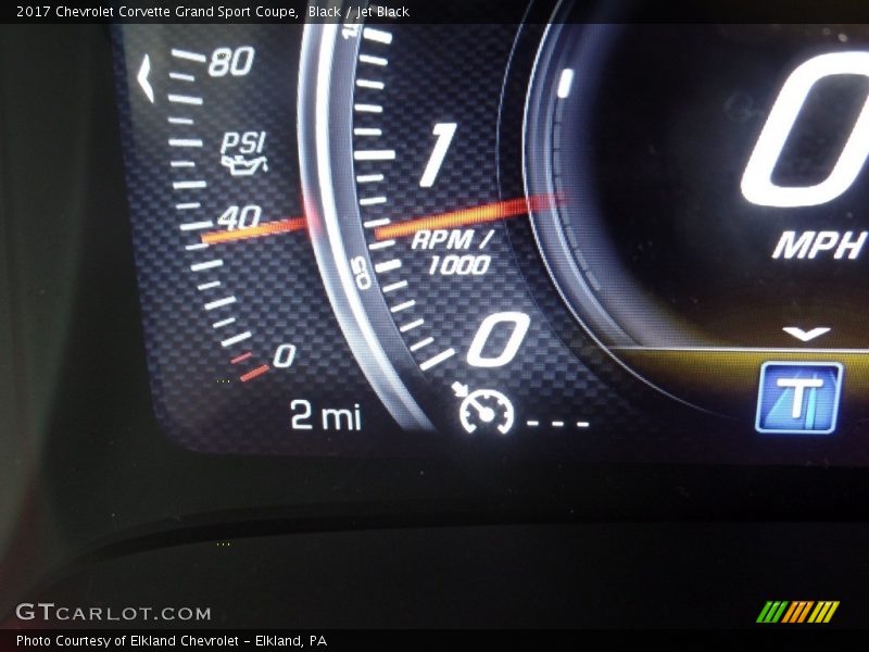 Black / Jet Black 2017 Chevrolet Corvette Grand Sport Coupe
