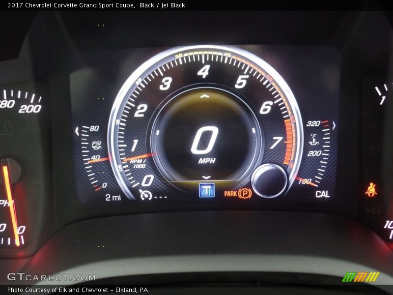 Black / Jet Black 2017 Chevrolet Corvette Grand Sport Coupe
