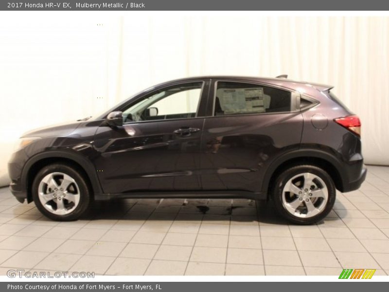 Mulberry Metallic / Black 2017 Honda HR-V EX