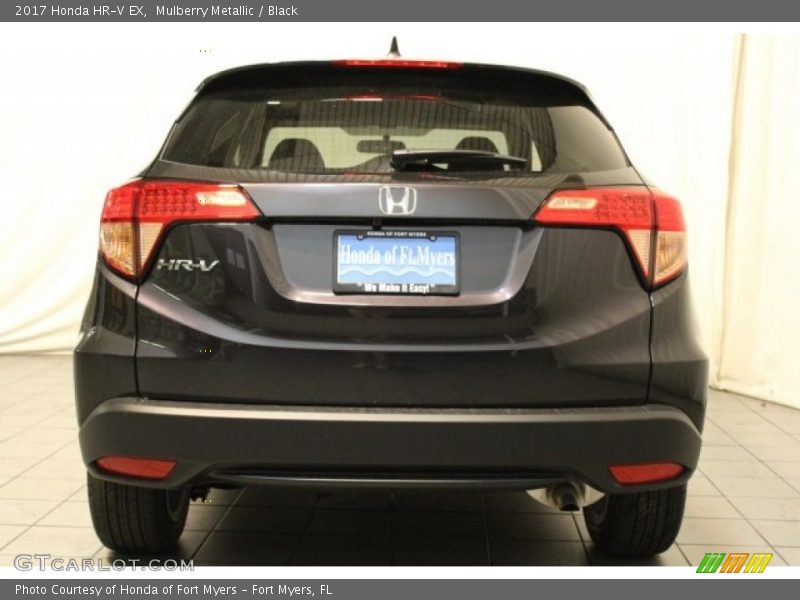 Mulberry Metallic / Black 2017 Honda HR-V EX