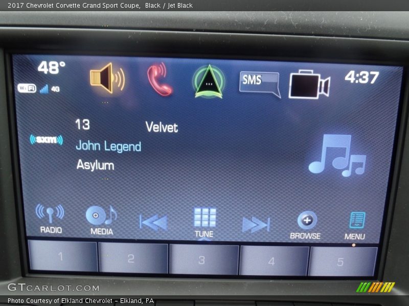 Black / Jet Black 2017 Chevrolet Corvette Grand Sport Coupe