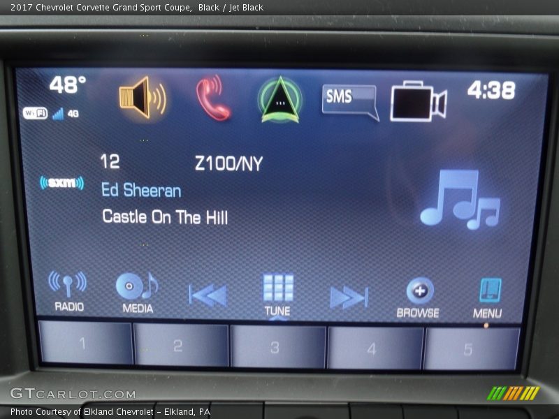 Black / Jet Black 2017 Chevrolet Corvette Grand Sport Coupe