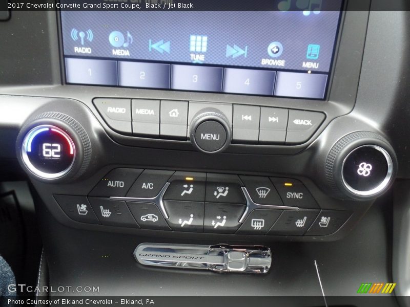 Black / Jet Black 2017 Chevrolet Corvette Grand Sport Coupe