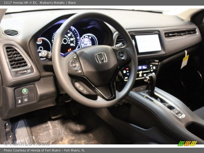 Mulberry Metallic / Black 2017 Honda HR-V EX