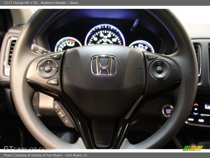Mulberry Metallic / Black 2017 Honda HR-V EX