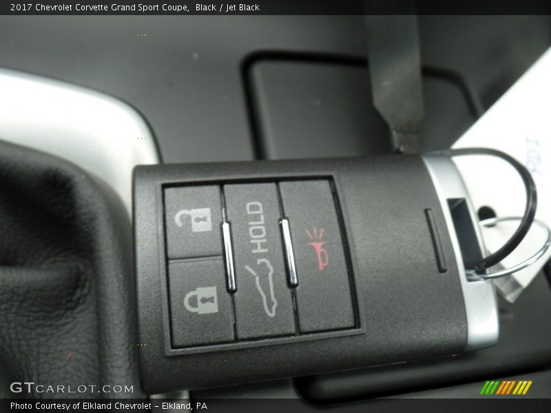 Black / Jet Black 2017 Chevrolet Corvette Grand Sport Coupe