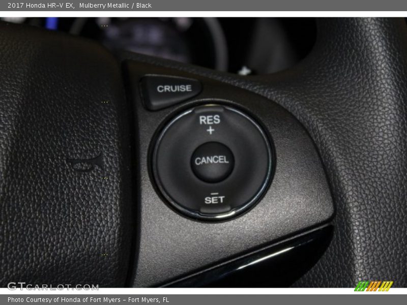 Mulberry Metallic / Black 2017 Honda HR-V EX