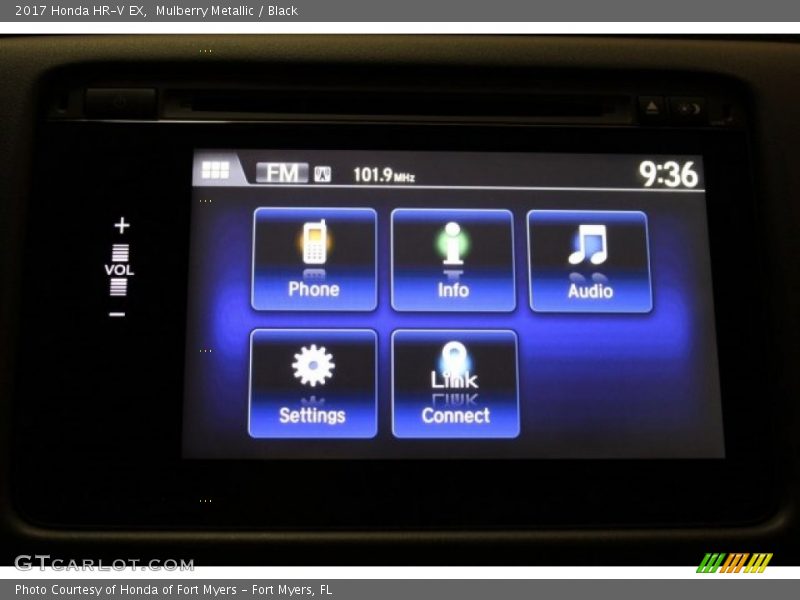 Mulberry Metallic / Black 2017 Honda HR-V EX