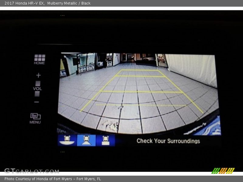 Mulberry Metallic / Black 2017 Honda HR-V EX