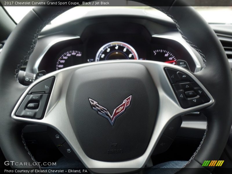 Black / Jet Black 2017 Chevrolet Corvette Grand Sport Coupe