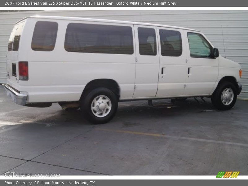 Oxford White / Medium Flint Grey 2007 Ford E Series Van E350 Super Duty XLT 15 Passenger