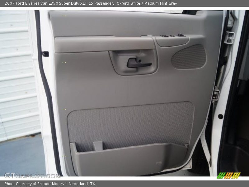 Oxford White / Medium Flint Grey 2007 Ford E Series Van E350 Super Duty XLT 15 Passenger