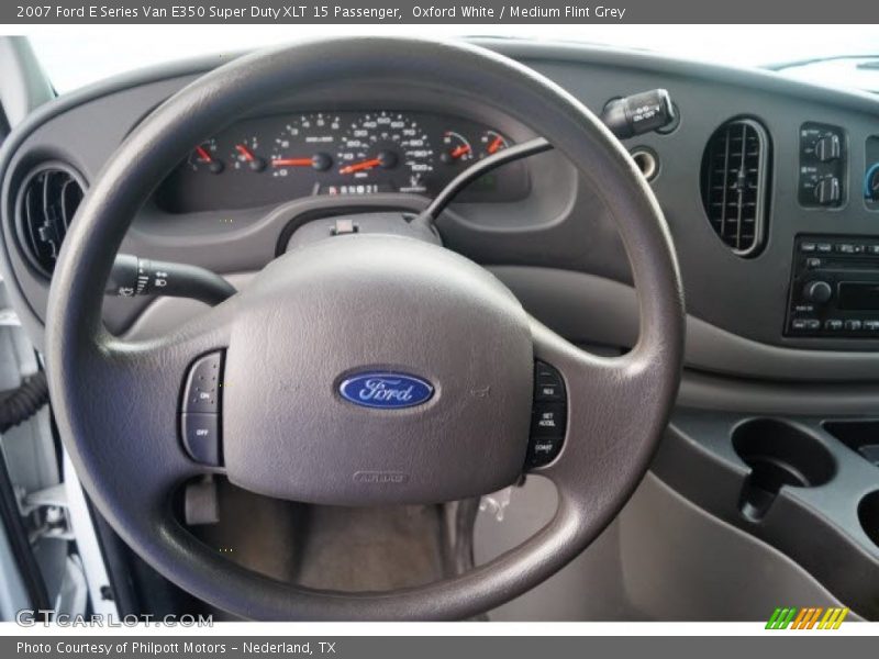 Oxford White / Medium Flint Grey 2007 Ford E Series Van E350 Super Duty XLT 15 Passenger