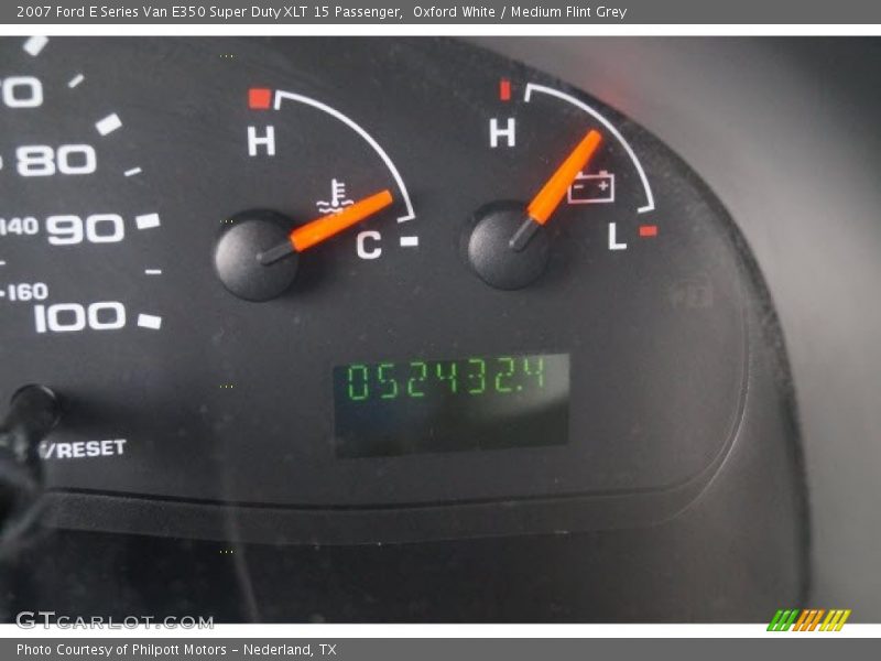 Oxford White / Medium Flint Grey 2007 Ford E Series Van E350 Super Duty XLT 15 Passenger