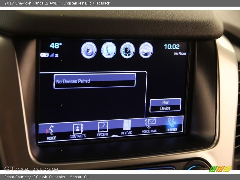 Tungsten Metallic / Jet Black 2017 Chevrolet Tahoe LS 4WD