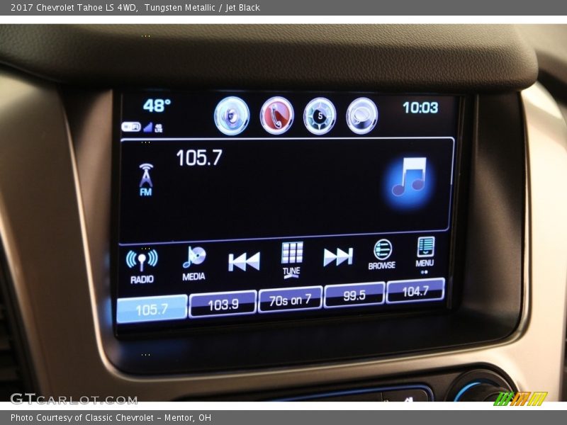 Tungsten Metallic / Jet Black 2017 Chevrolet Tahoe LS 4WD