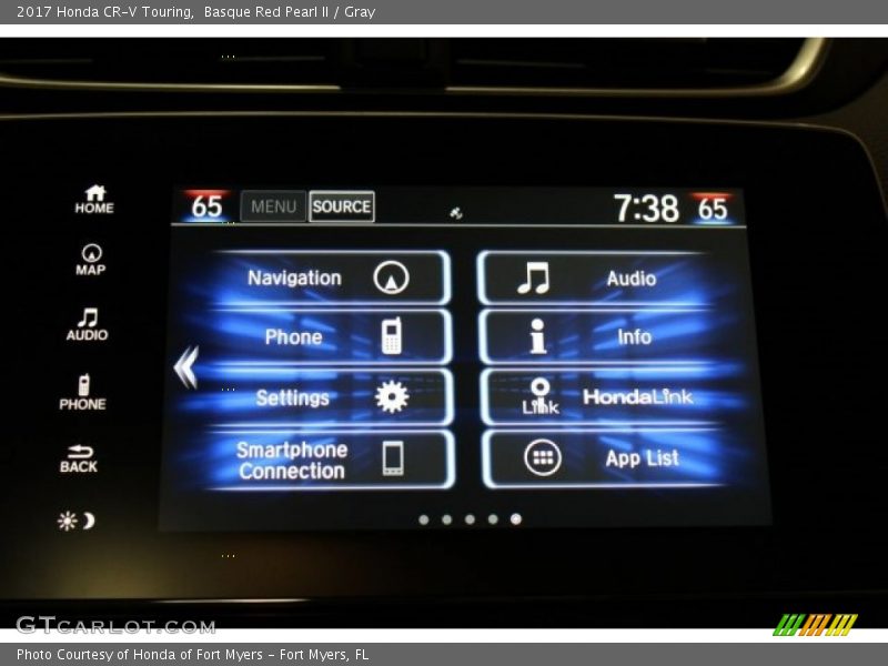Basque Red Pearl II / Gray 2017 Honda CR-V Touring