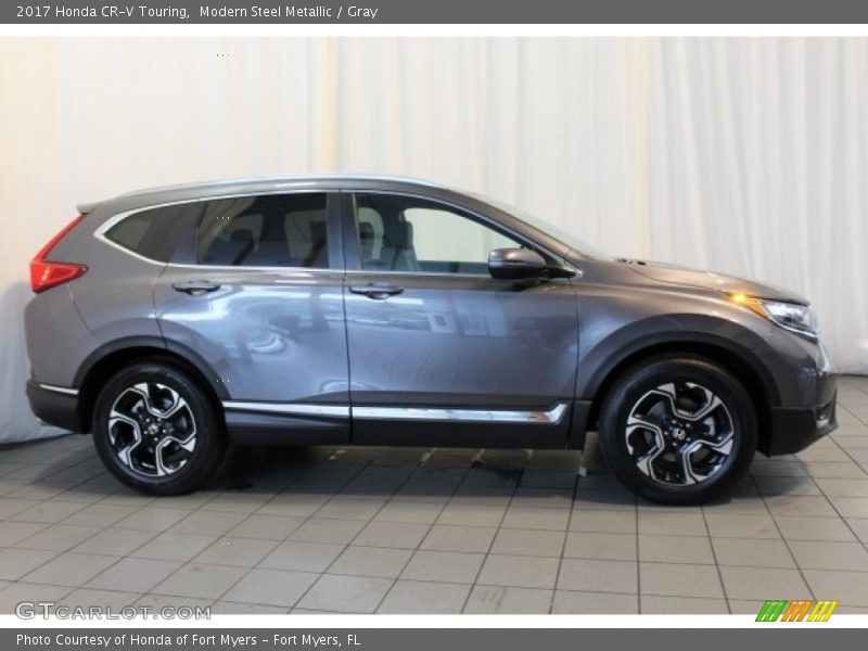 Modern Steel Metallic / Gray 2017 Honda CR-V Touring