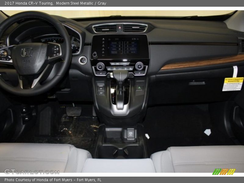 Modern Steel Metallic / Gray 2017 Honda CR-V Touring
