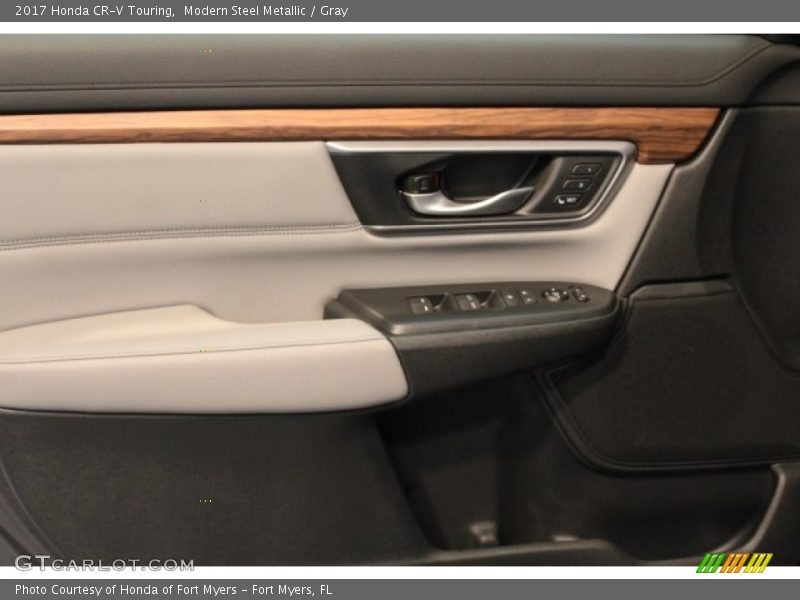 Modern Steel Metallic / Gray 2017 Honda CR-V Touring