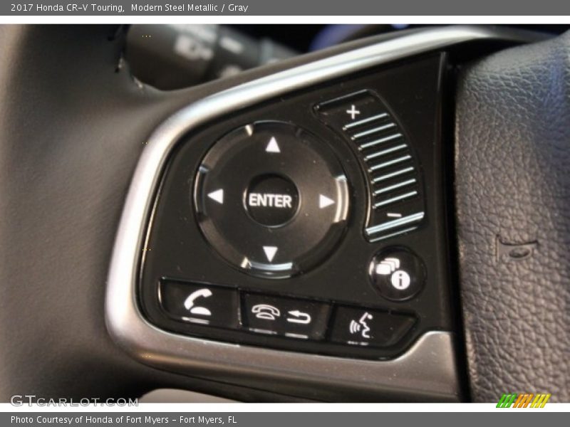 Modern Steel Metallic / Gray 2017 Honda CR-V Touring