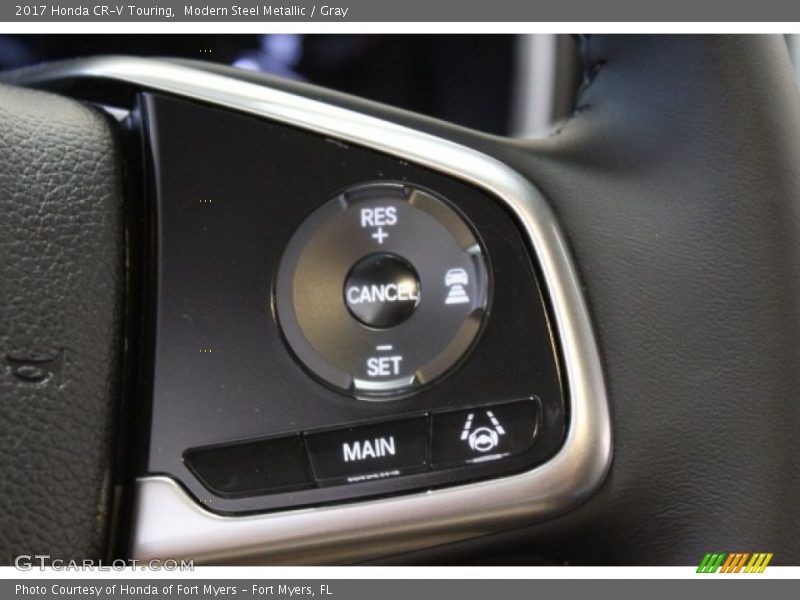 Modern Steel Metallic / Gray 2017 Honda CR-V Touring