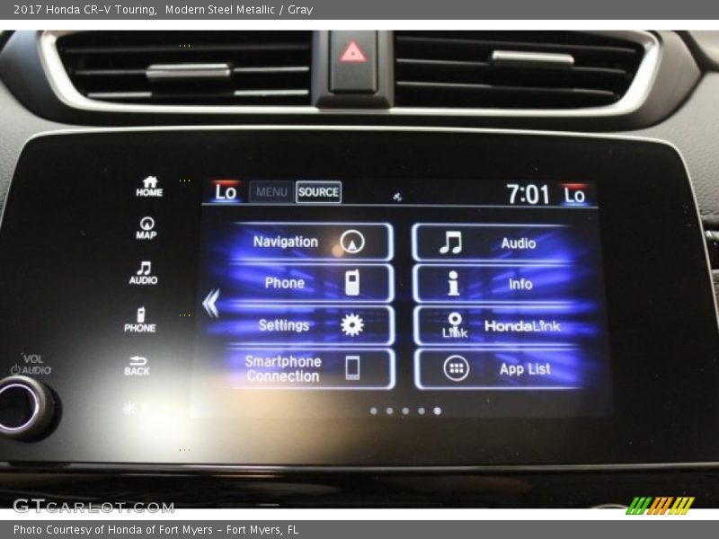 Modern Steel Metallic / Gray 2017 Honda CR-V Touring