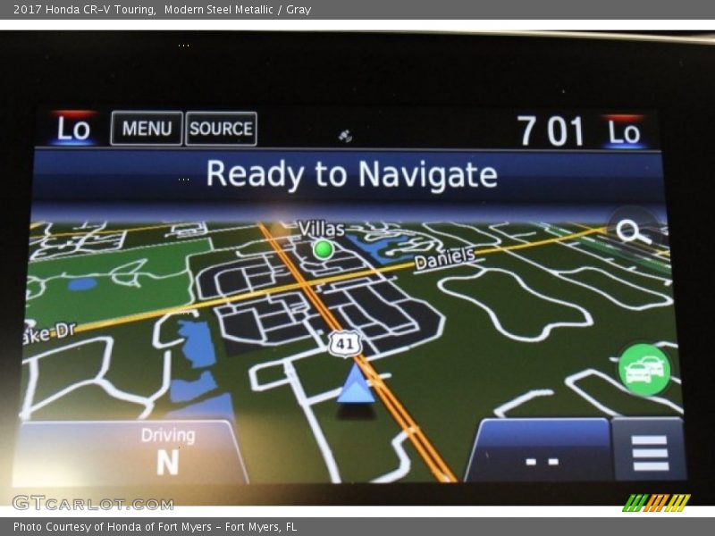 Modern Steel Metallic / Gray 2017 Honda CR-V Touring