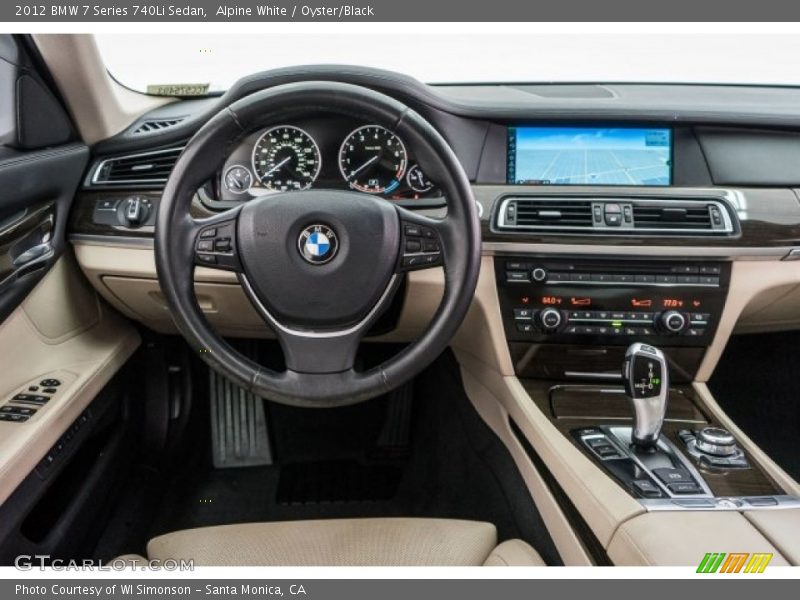 Alpine White / Oyster/Black 2012 BMW 7 Series 740Li Sedan